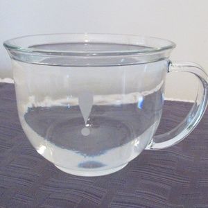 Vintage glass mug/ soup cup